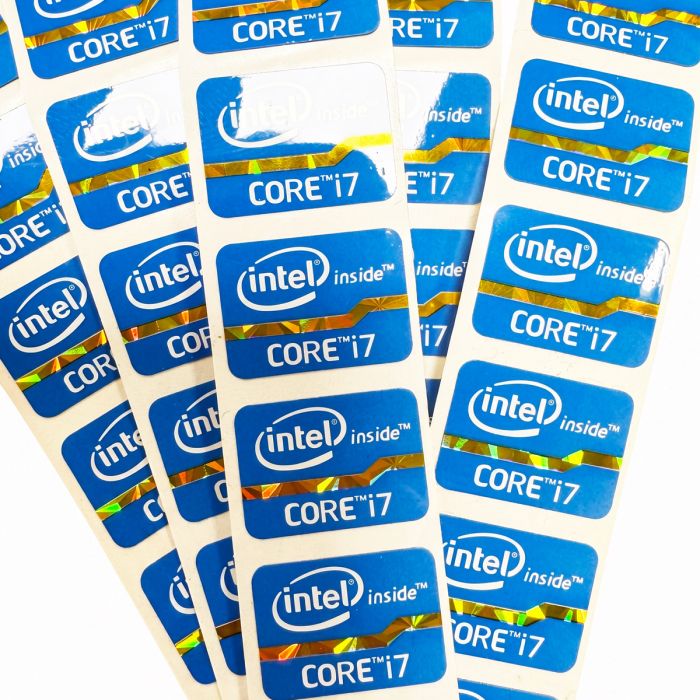 Intel Core i7 Inside Sticker Badge (2nd 3rd Generation)