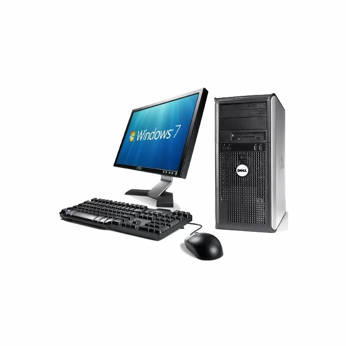 17-inch Monitor Gaming Ready Dell Tower Core 2 Duo GeForce 1GB HDMI DVI Windows 7 PC Computer