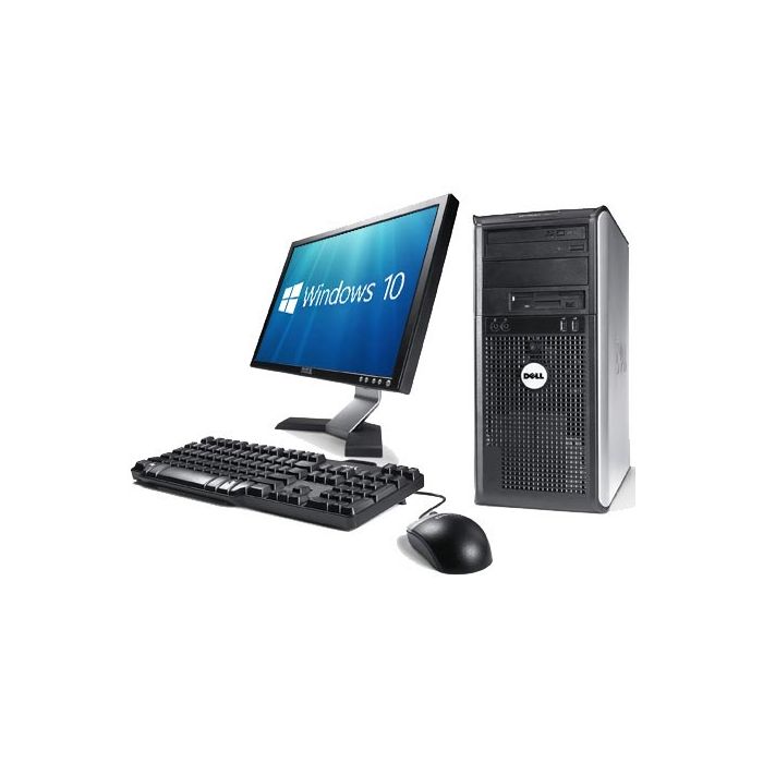 19-inch Monitor Gaming Ready Dell OptiPlex Tower 4GB GT 710 HDMI Windows 10 PC Computer