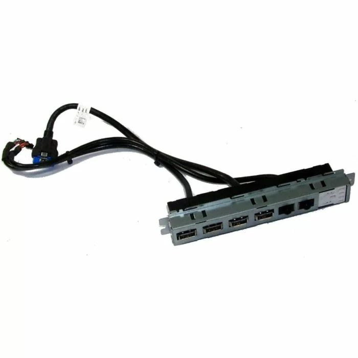 Illustration depicting Dell OptiPlex 7010 9010 DT USB Audio Ports Panel 4C7PH  : MicroDream.co.uk