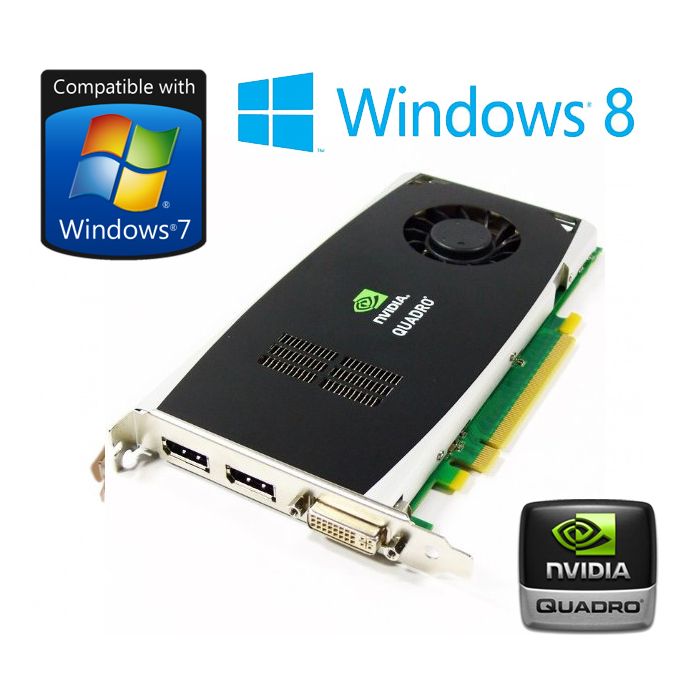 nVidia Quadro FX 1800 768MB PCI-Eexpress Dual DisplayPort DVI Graphics Card P418M