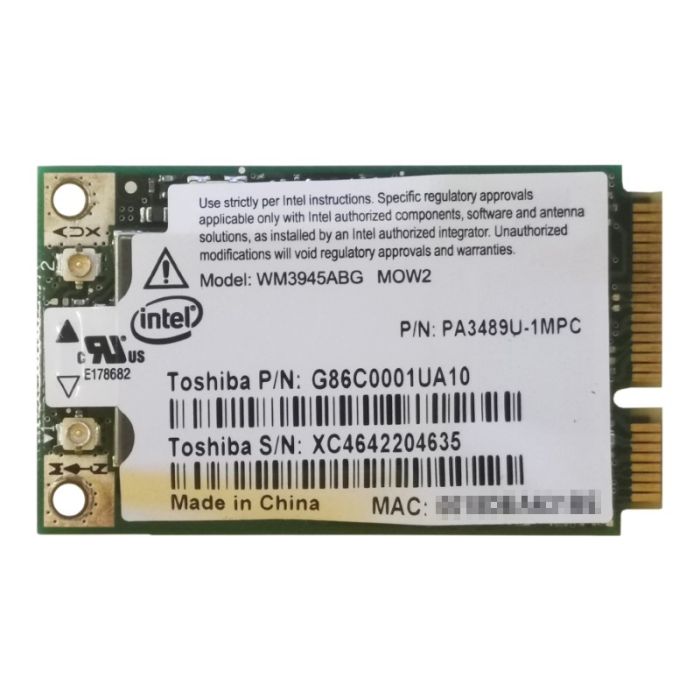 Toshiba Portege M400 WiFi Wireless Card G86C0001UA10