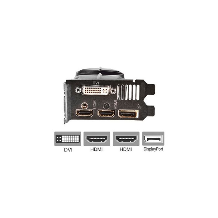 GTX 1050 Low Profile Bracket for Video Graphics Card 2x HDMI DVI DisplayPort