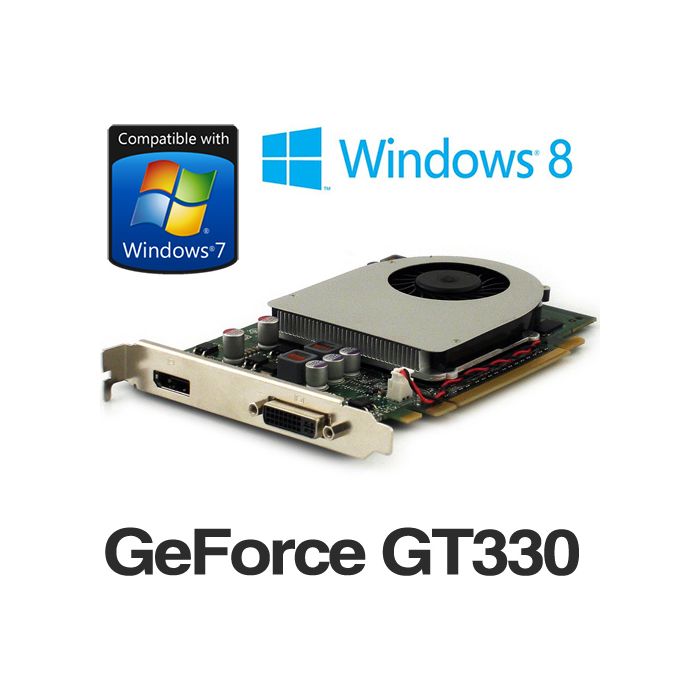 nVidia GeForce GT 330 1GB DisplayPort DVI PCI-Express x16 Graphics Card 9TCD9