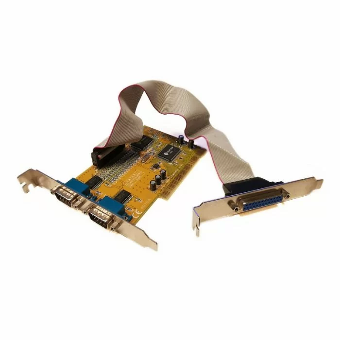 Sunix 2-Port RS-232 Serial and Parallel Port High Profile PCI Board H9MSER40