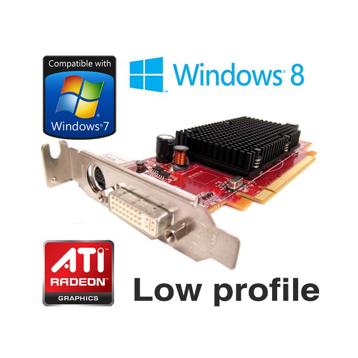 ATi Radeon HD 2400 Pro 256MB DVI PCI-e Low Profile Video Card YP477 XX347