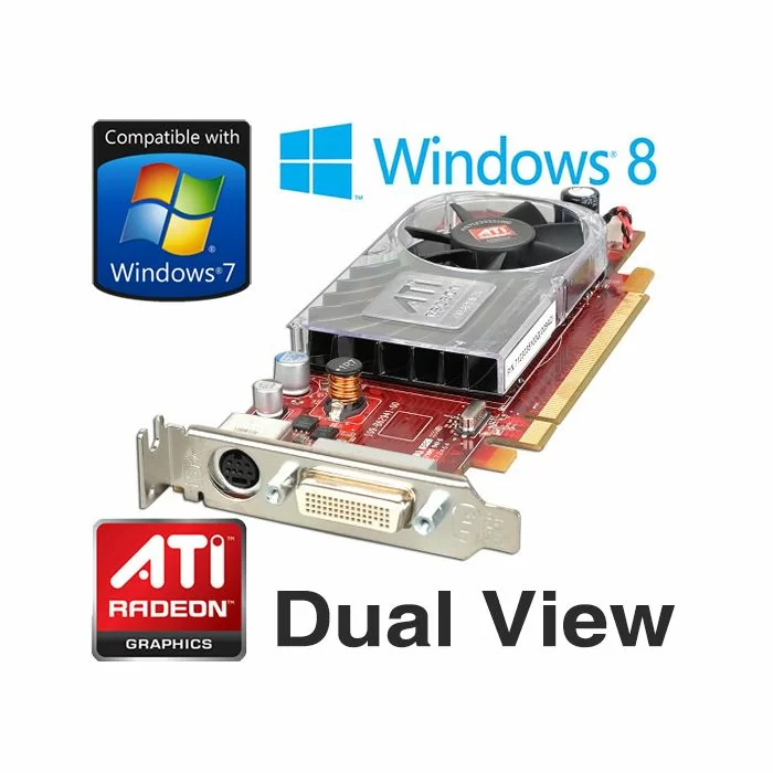 ATI Radeon HD 2400 XT 256MB Low Profile PCI E DMS 59 Graphics Card CP309