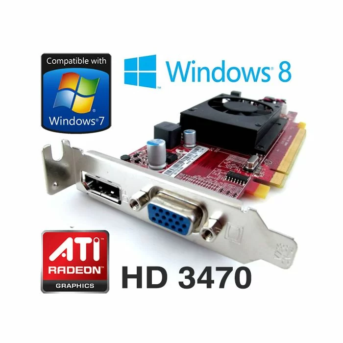 ATi Radeon HD 3470 256MB PCI Express x16 VGA DisplayPort Graphics Card