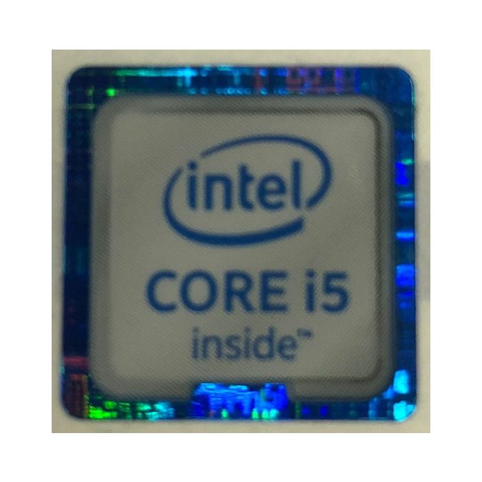Genuine Intel Core i5 Inside Case Badge Sticker (6th Generation) 18mm x 18mm
