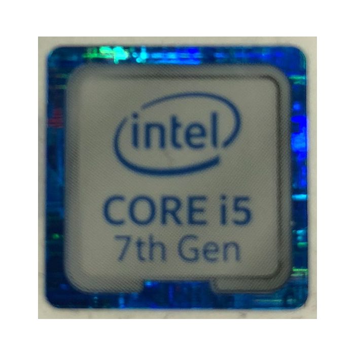 Genuine Intel Core i5 Inside Case Badge Sticker (7th Generation) 18mm x 18mm