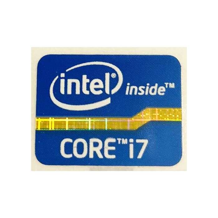 Intel Core i7 Inside Black Sticker 15.5 x 21mm Haswell Extreme 4th Gen Badge 