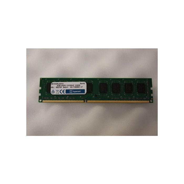 Hyperam 4GB DDR3 PC3-10600 1333MHz DIMM 240Pin CL9 Memory