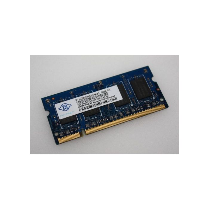1GB Nanya PC2-5300 DDR2 Sodimm Memory NT1GT64UH8D0FN-3C