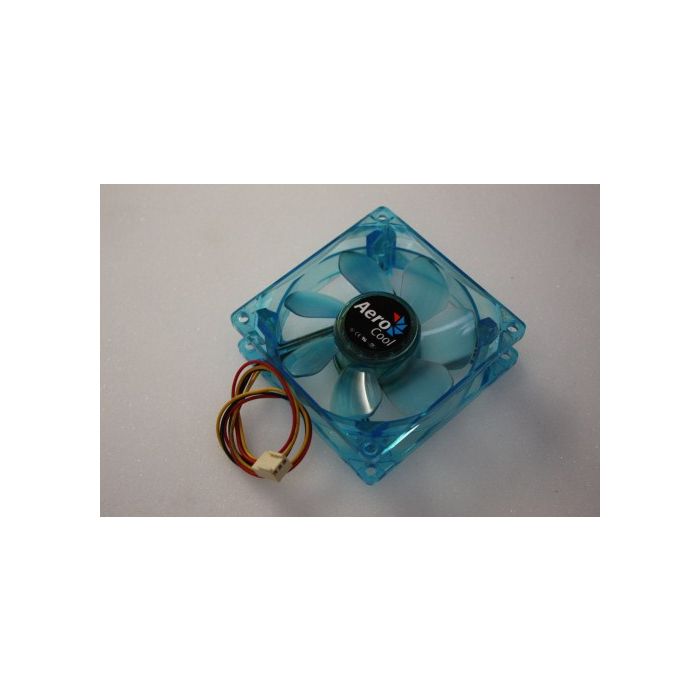Aero Cool Blue LED 3Pin Case Cooling Fan 80mm x 25mm