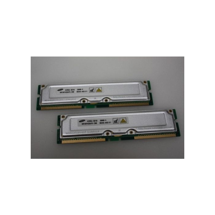 MR16R1628AF0-CM8 512 MB 2 X 256 MB Samsung Rambus Rimm RDRAM PC800-40