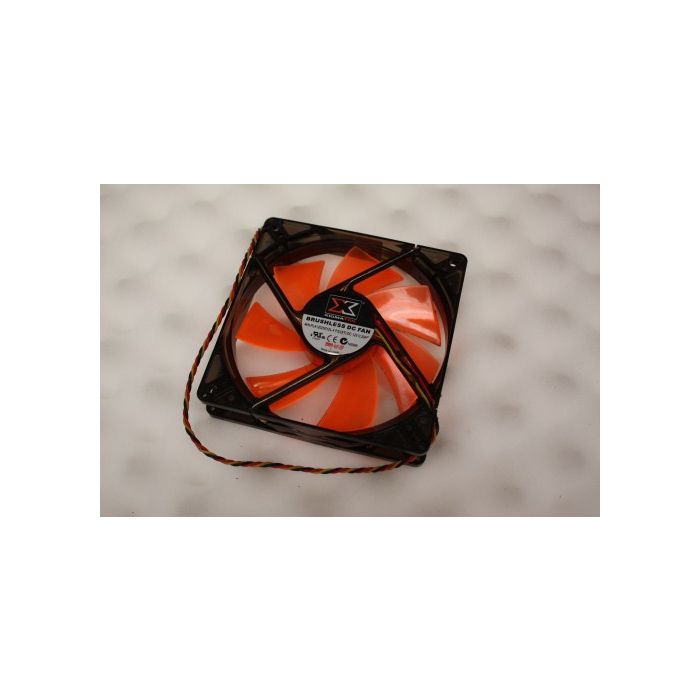 XigmaTek PLA12025S12L-4 DF1202512SEMN White LED Case Cooling Fan 120mm x 25mm