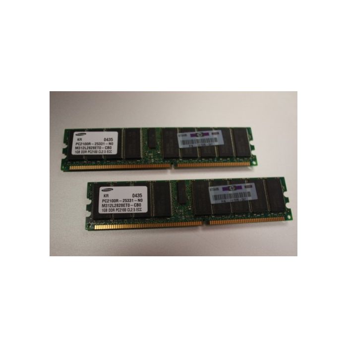 Illustration depicting 2GB (2x1GB) DDR RAM PC2100 266MHz ECC HP XW6000 Workstation Memory : MicroDream.co.uk