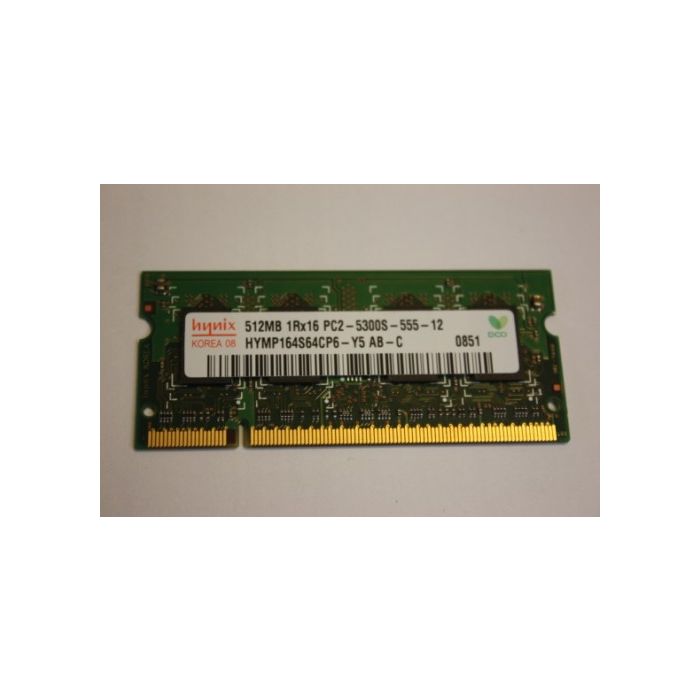 Hynix 512MB HYMP564S64CP6 PC2-5300 Sodimm Laptop Memory