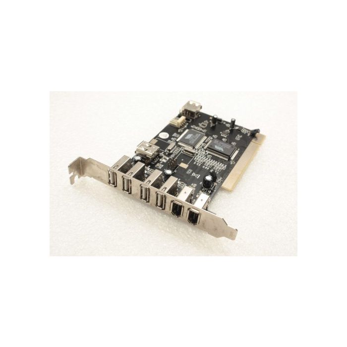 VIA PCI 3 IEEE 1394 Firewire 5 USB Ports Adapter Card VT6307 VT6214L