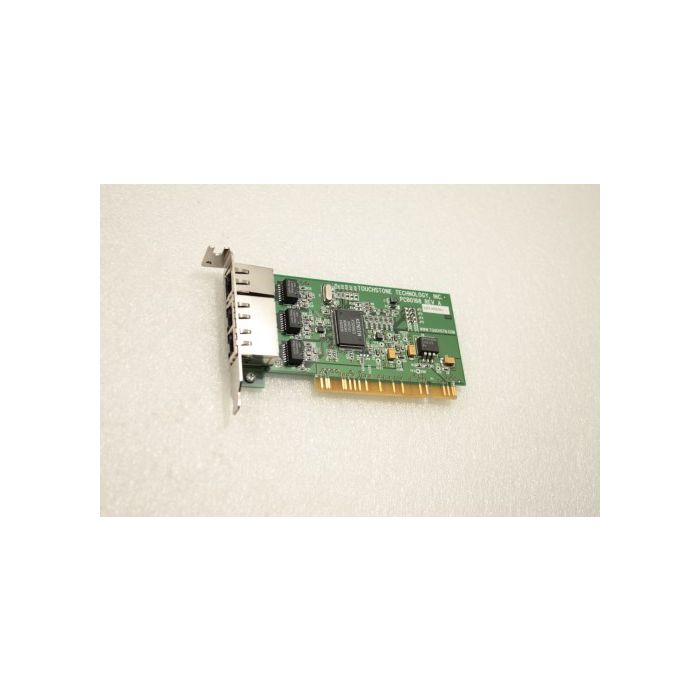 Touchstone Technology PCI Network Ethernet Card PCB0168 Rev A 3 Port