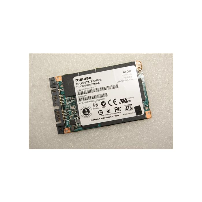Toshiba 64GB SSD 1.8" Slim Micro SATA Solid State Drive THNS064GG2BNAA