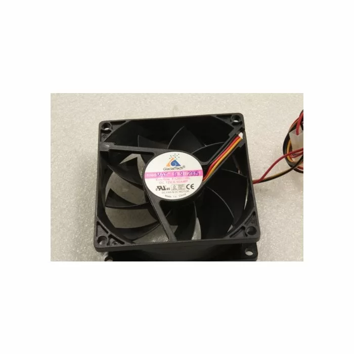 GlacialTech F128025BL 80mm x 25mm 3Pin Case Fan