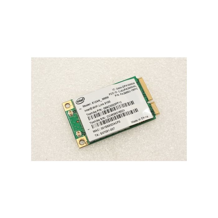 Toshiba Satellite Pro U400 WiFi Wireless Card G86C0003FF10