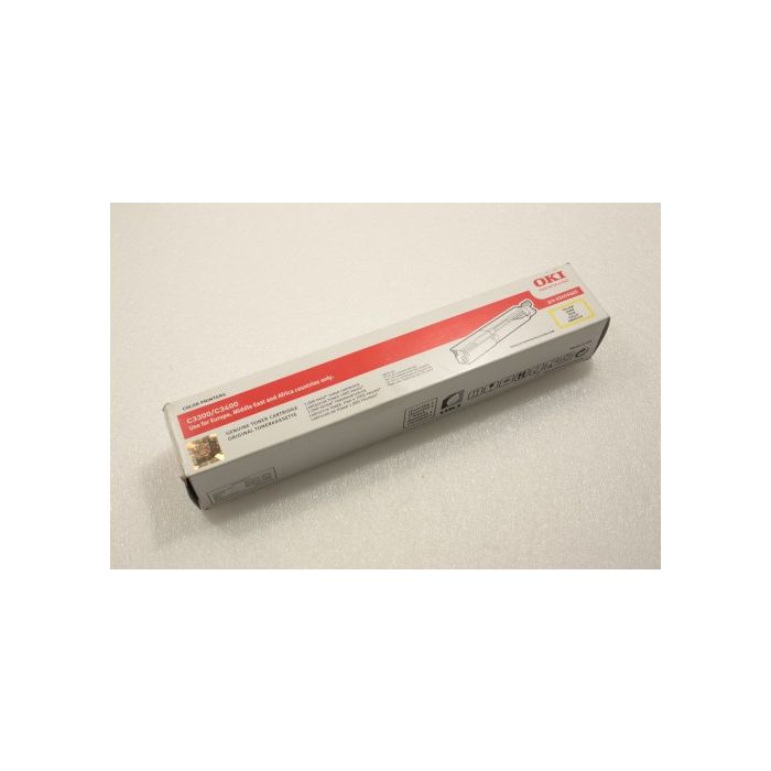 Genuine OKI Toner Cartridge Yellow C3300/C3400 43459405