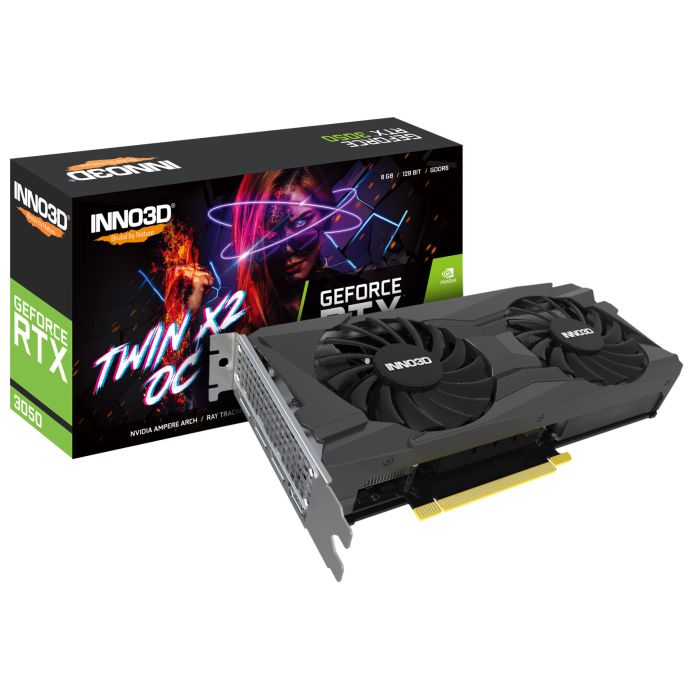 Inno3D GeForce RTX 3050 TWIN X2 OC LHR 8GB GDDR6 Gaming Graphics Card