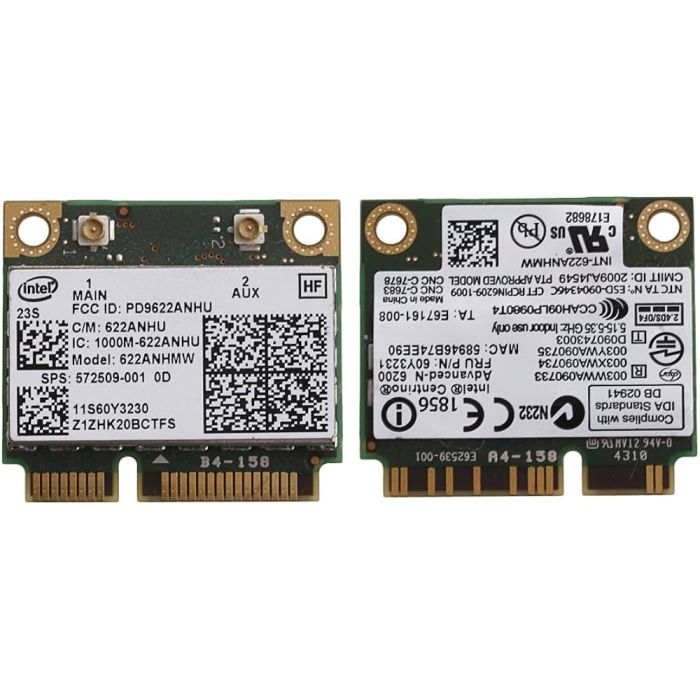 Intel 622ANHU WiFi Wireless Card 622ANHMW 572509-001 60Y3230