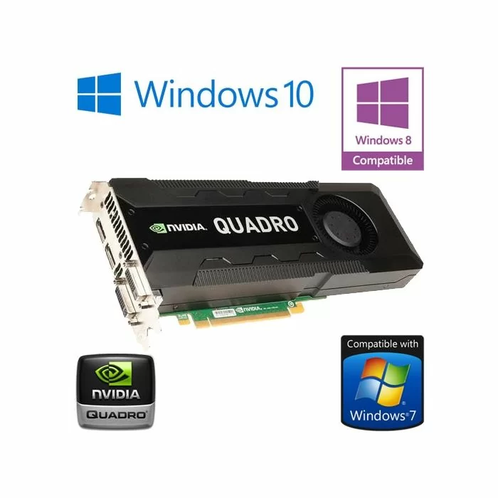nVidia Quadro K5000 4GB GDDR5 PCI-E Dual DisplayPort 2x - Main Image