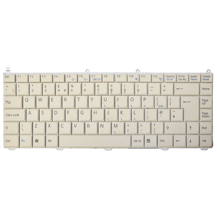 Sony Vaio PCG-7N2M UK QWERTY Keyboard KFRSBA020A front view