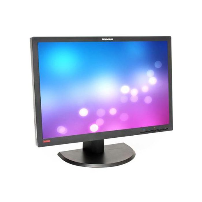 24" Inch Lenovo ThinkVision L2440p Widescreen LCD HD Display Flat Panel PC Monitor DVI VGA (Black)