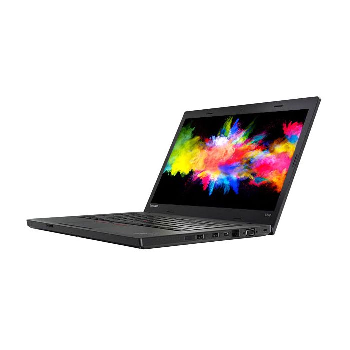 Lenovo ThinkPad L470 Laptop - front angle view with screen wallpaper