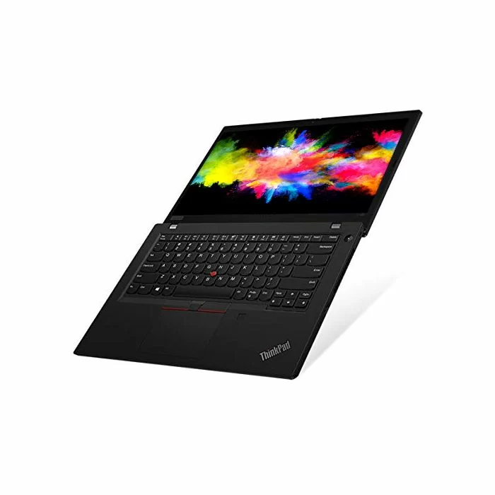 Lenovo ThinkPad L490 14" FHD Laptop – front angle view with keyboard and display on
