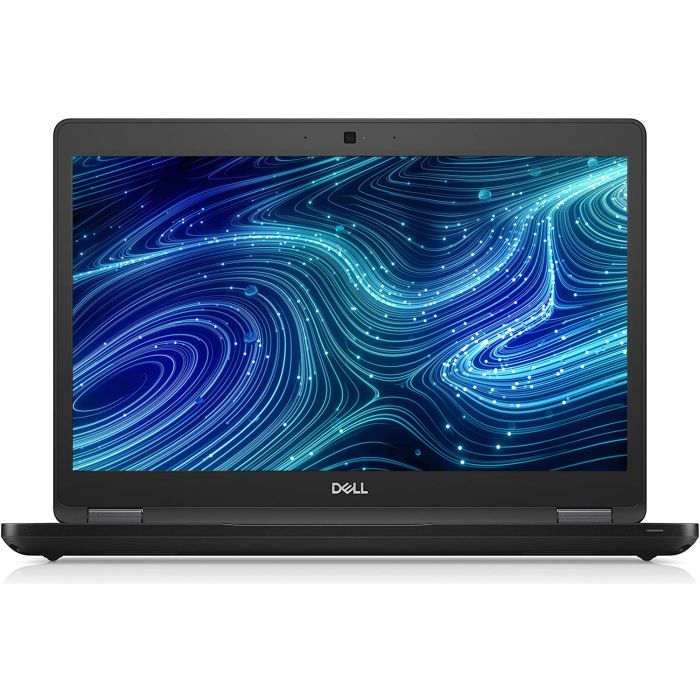 Dell Latitude 5490 business laptop front view with 14-inch HD display Windows 11 Pro