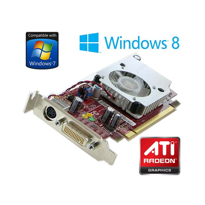 ATI Radeon HD 2400 XT 256MB PCI-e DMS-59 Low Profile Dual Display Graphics Card