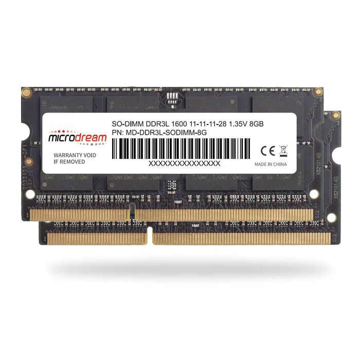 MicroDream 16GB (2x8GB) DDR3L 1600MHz PC3L-12800 SODIMM Laptop...