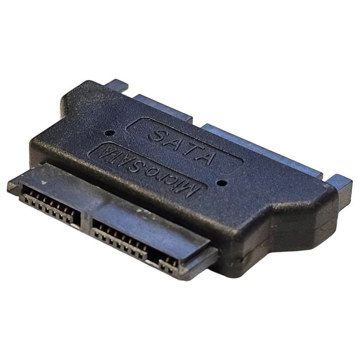 1.8" Micro SATA SSD to 2.5" SATA HDD Converter Adapter rear view
