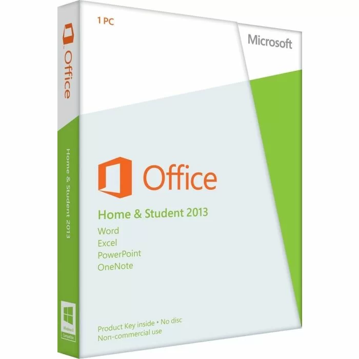 Microsoft Office Home and Student 2013 32-Bit/x64 (English) Eurozone Medialess
