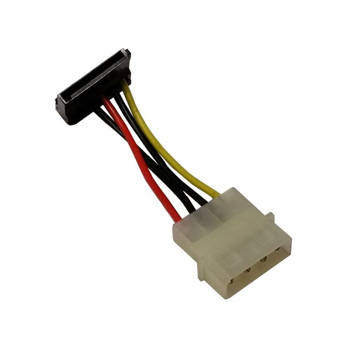 4 Pin Molex to Right Angled SATA Adapter Cable