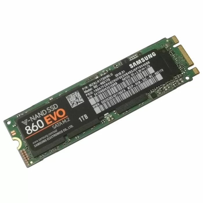 1TB Samsung 860 EVO MZ-N6E1T0 SSD SATA 2280 Laptop Solid