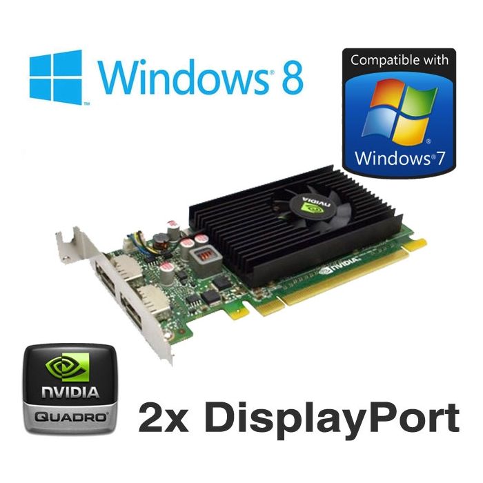 nVidia Quadro NVS 310 512MB PCI Express Dual 2x DisplayPort Low Profile Graphics Card