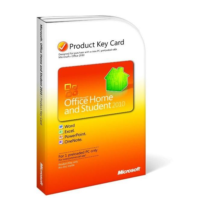 Microsoft Office Home and Student 2010 Keycard Version 79G-02020