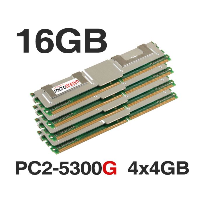 16GB (4x4GB) M395T5160QZ4-YE68 DDR2 PC2-5300G 667MHz ECC FBDIMM SERVER MEMORY RAM