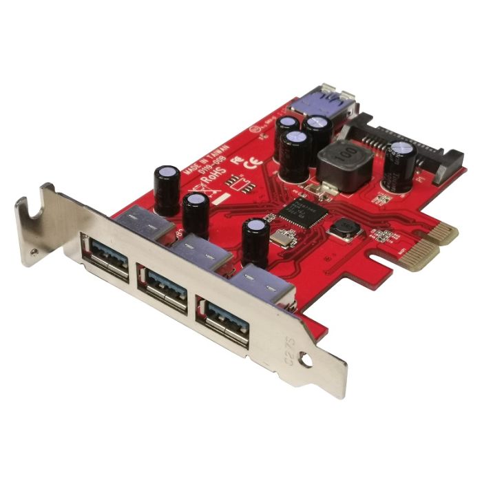 StarTech PEXUSB3S4 4-Port USB 3.0 SATA Low Profile PCIe Expansion Card D119-00B