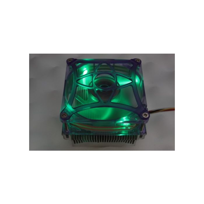 Speeze EEA30B4 CPU Heatsink Fan Green LED Lights 3 Pin