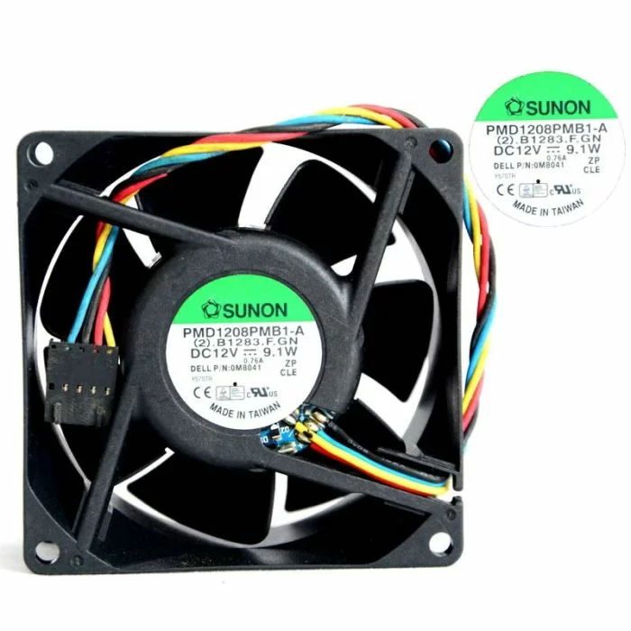Sunon PMD1208PMB1-A 80mm x 38mm DC12V 0.76A Case Fan Dell YW713