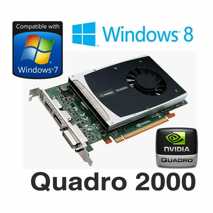 nVidia Quadro 2000 1GB DDR5 PCI-E Dual DisplayPort DVI Professional Graphics Card