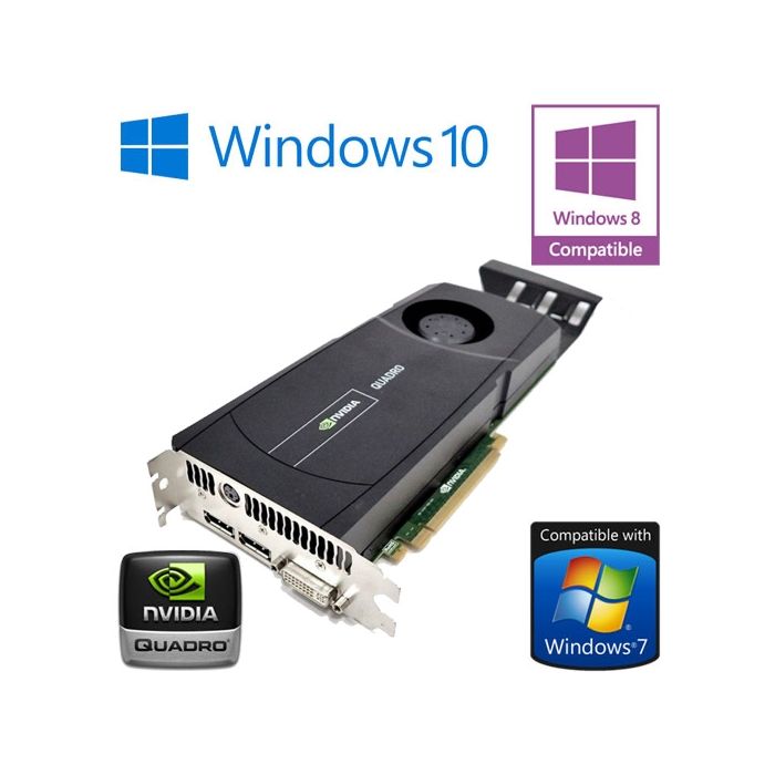 nVidia Quadro 5000 2.5GB GDDR5 PCI-E Dual DisplayPort DVI Graphics Card 0JFN25